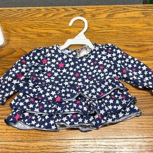 🦄$3 add on item🦄OR❤️5/$25❤️ FADED GLORY | L/S blue/pink stars tiered top/shirt